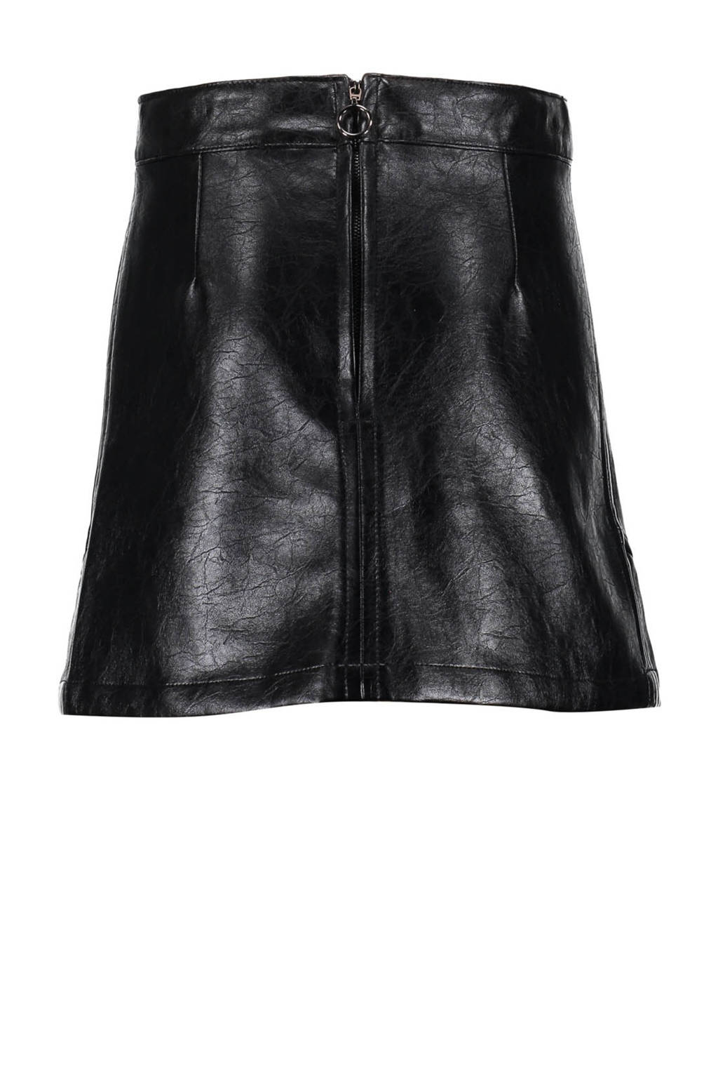 Frankie&Liberty imitatieleren rok zwart