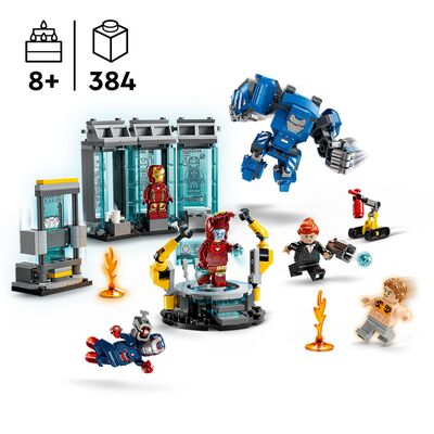 LEGO Super Heroes 76315 Iron Mans laboratorium: Draktgalleriet