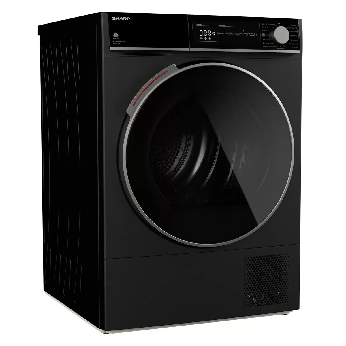 Wäschetrockner 8kg Sharp KD-NHH8S9GA3-DE Schwarz