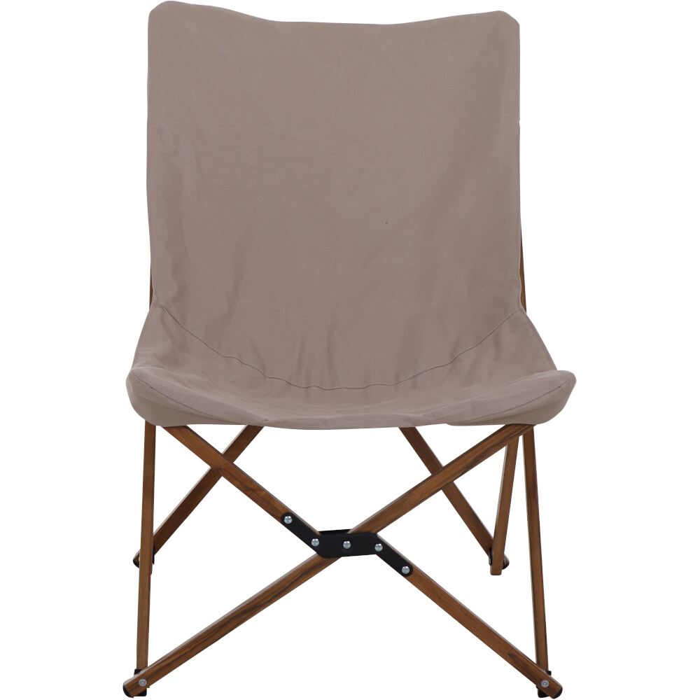 Campingstuhl TREND - beige-Holzoptik - mit Tragetasche