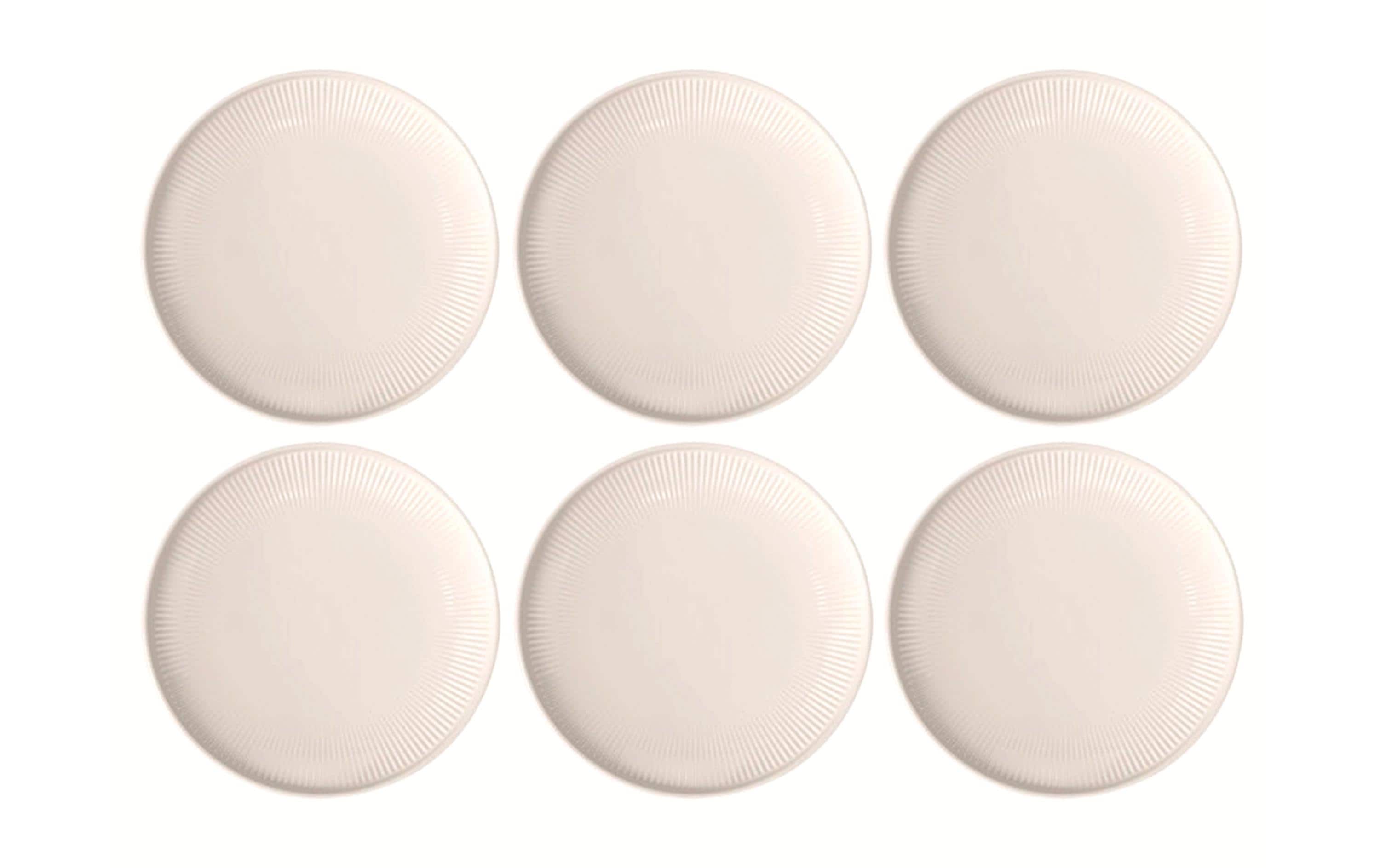 Speiseteller Afina Ø 27 cm, 6 Stück,Weiss<br>Teller-Set aus Porzellan
