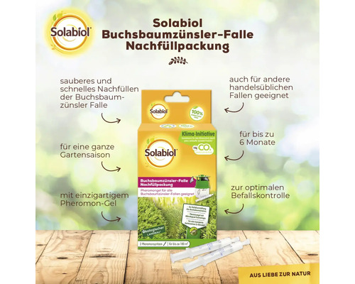 Buxusmottenval Solabiol navulverpakking 2 stuks