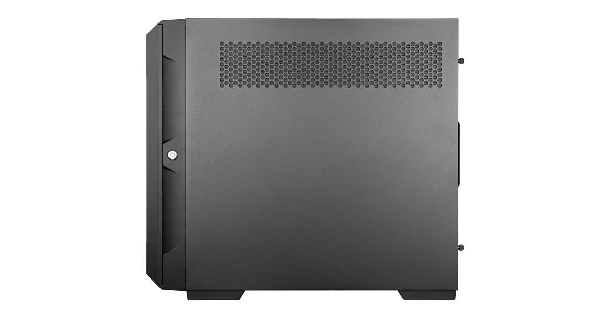 SilverStoneCS382 mini tower behuizing  (Zwart | 2x USB-A | 1x USB-C)