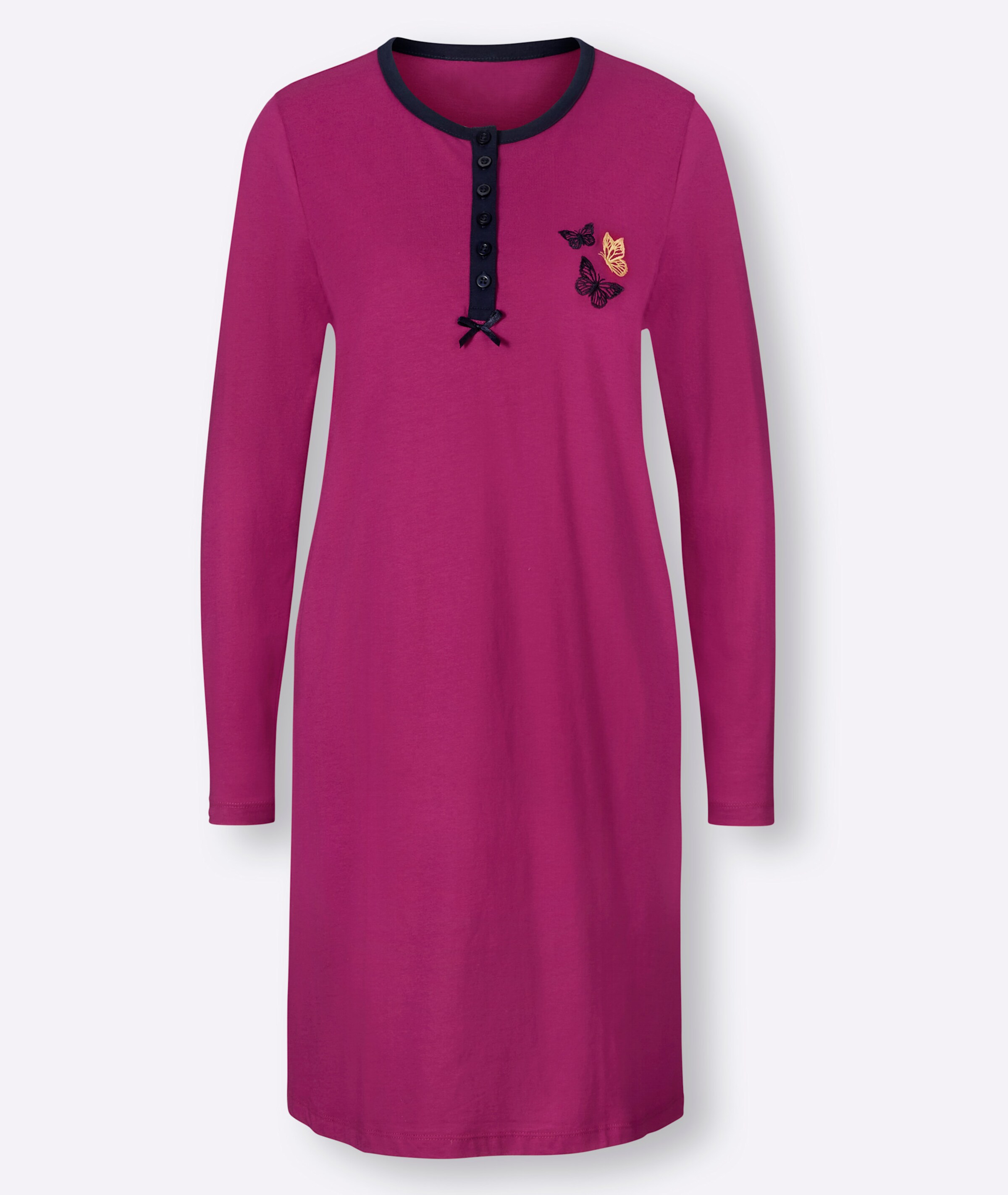 wäschepur Sleepshirts in magenta + marine
