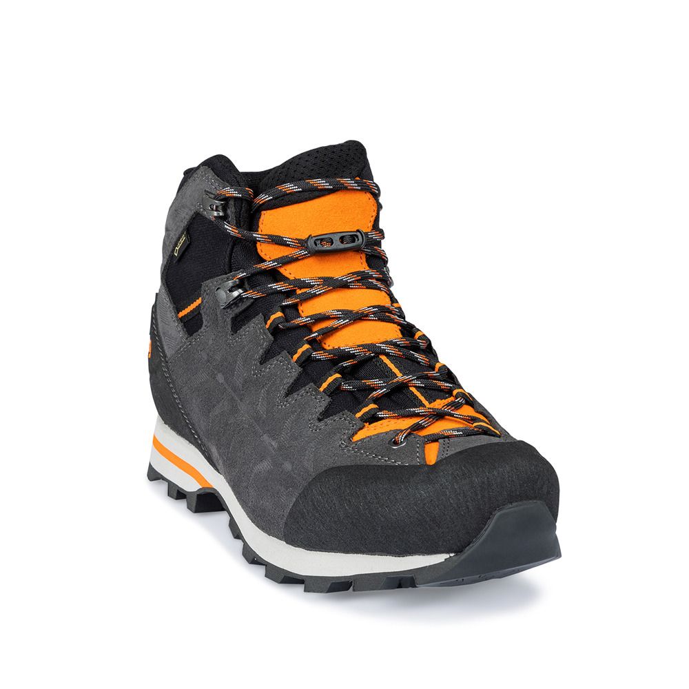 Hanwag MAKRA LIGHT GTX - Chaussures randonné Homme asphalt/orange