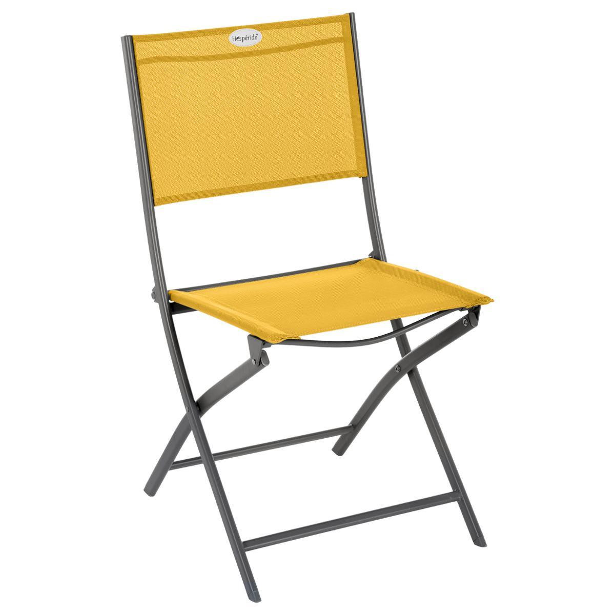CHAISE MODULA MOUTARDE GRAPHITE