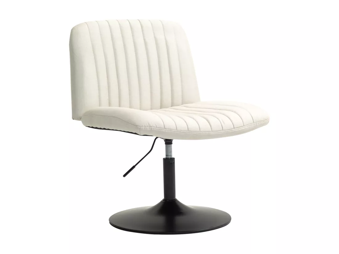 chaise longue EMILY chaise de relaxation réglable en hauteur rotative à 360° beige