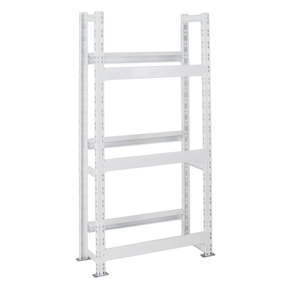 PROREGAL Drankkrattenrek, model Tegernsee, HxBxD 160 x 80 x 30 cm, 6 kratten, wit