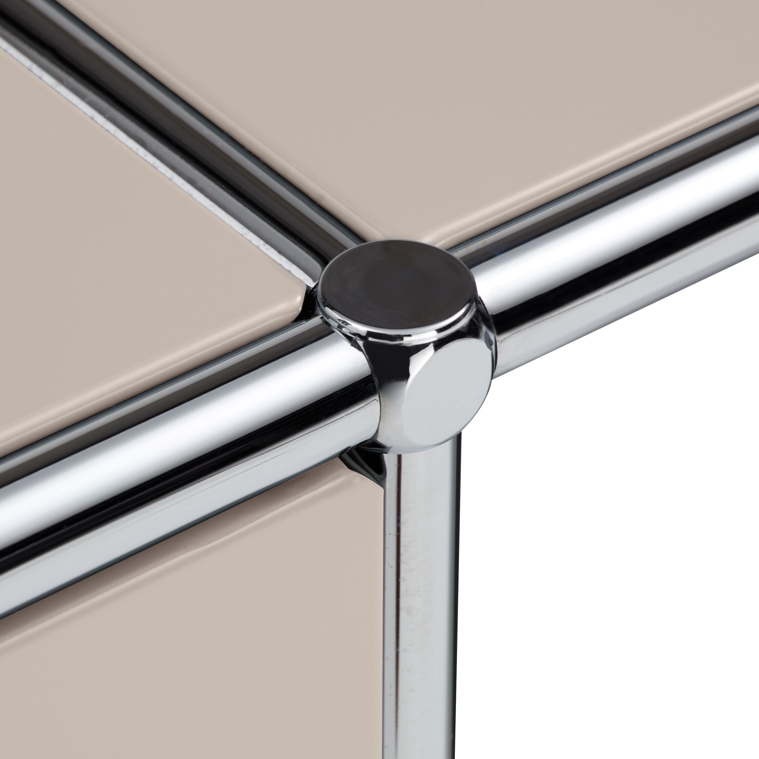FLEXCUBE Schreibtisch - Taupe / B: 228.0 cm x T: 40.0 cm x H: 80.0 cm
