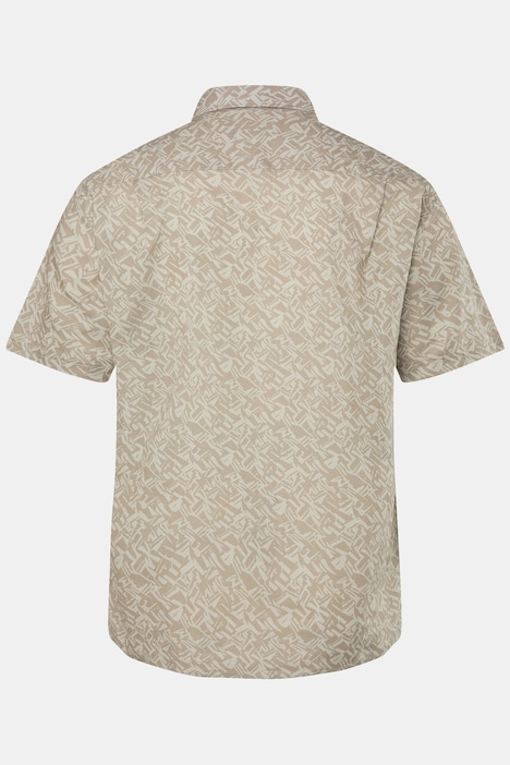 Boston Park Hemd, Halbarm, Kentkragen, Alloverprint, bis 8 XL