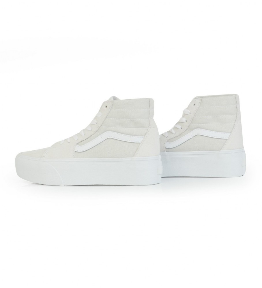 Tênis Vans UA Sk8-Hi Tapered Stackform em camurça cinza claro