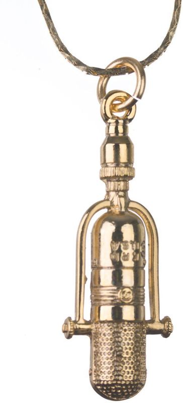 Halsketting - RCA 77D/DX Ribbon Microfoon - Verguld - 24k - 60 cm