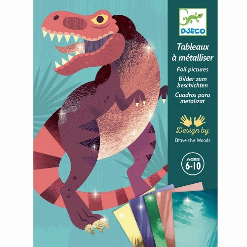 Djeco schilderijtjes metalliseren dinosaurussen