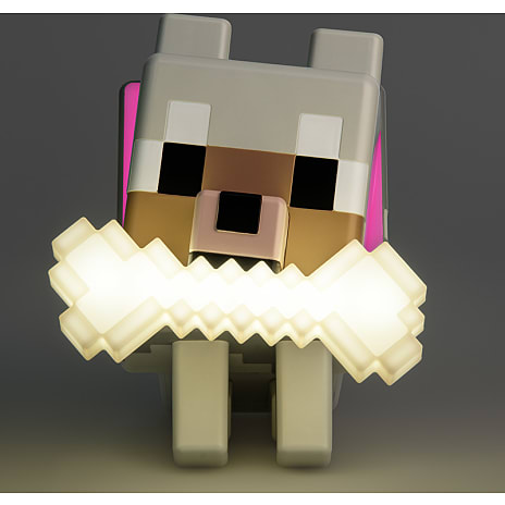 Minecraft Wolf natlampe - hvid
