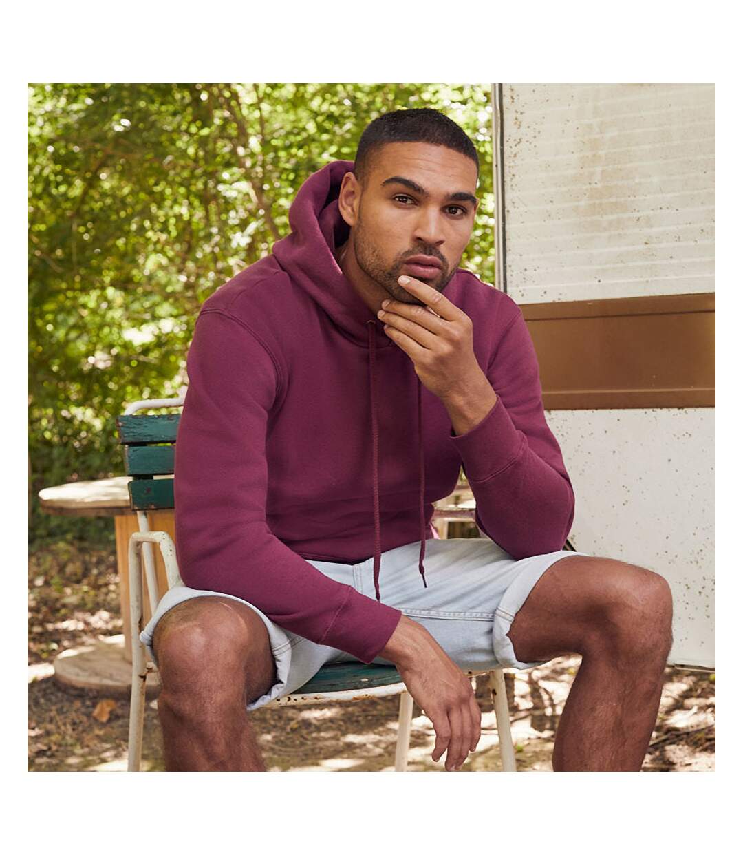 Fruit Of The Loom - Sweatshirt à capuche - Homme (Bordeaux) - UTRW3163