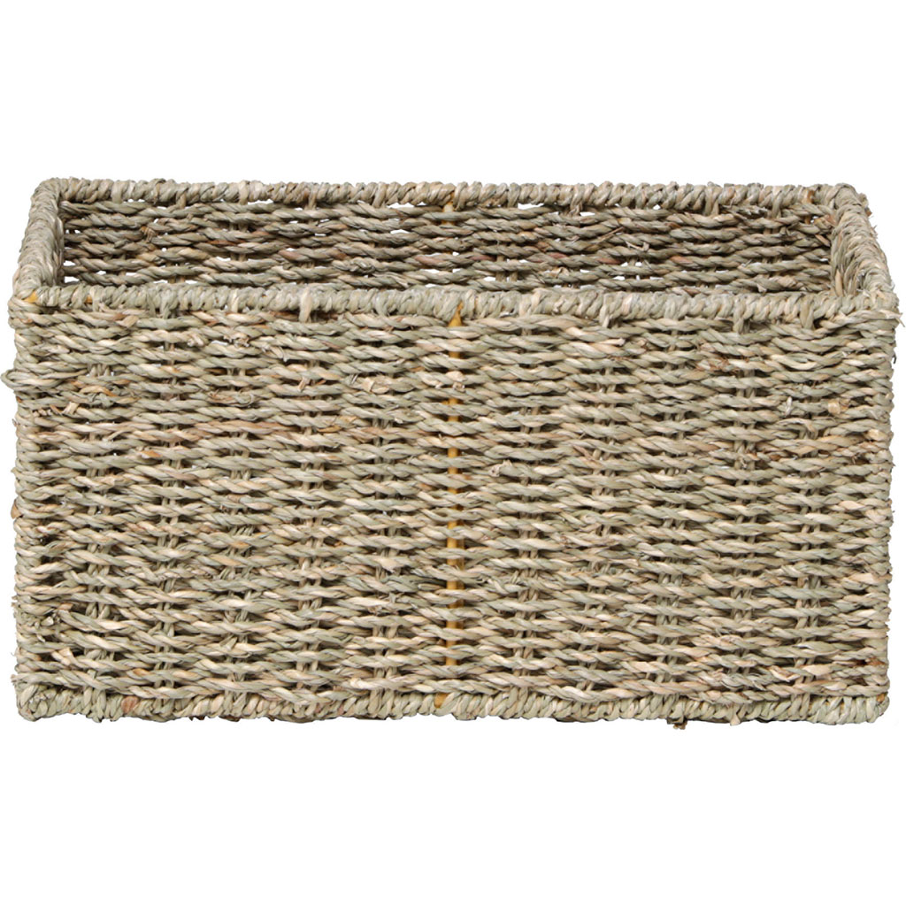 Panière rectangulaire végétal naturel 30x15x20cm