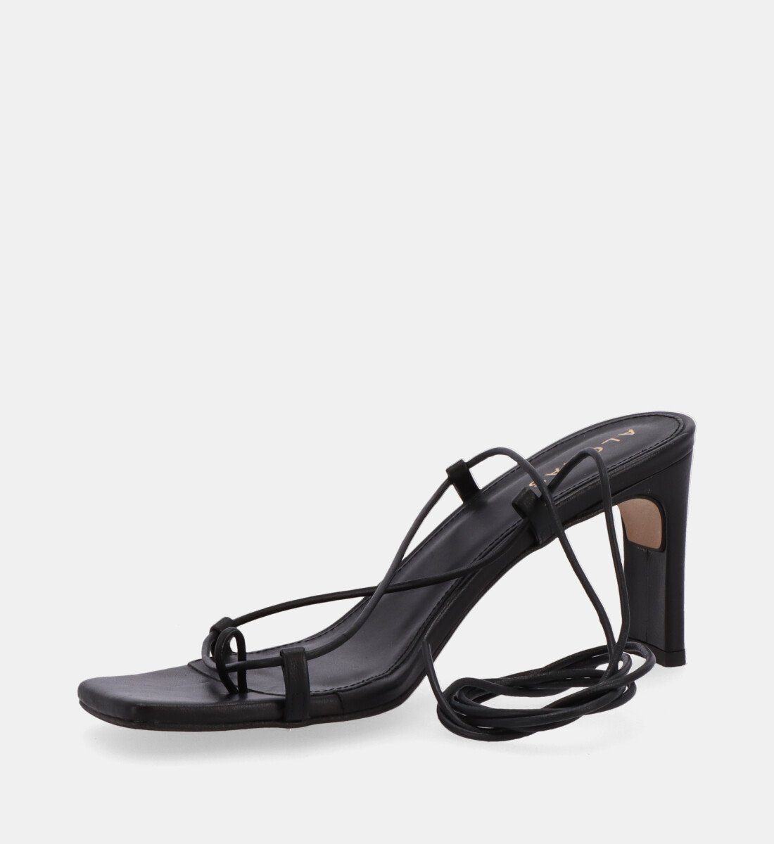 BELLINI - Sandales à talon en cuir | Noir