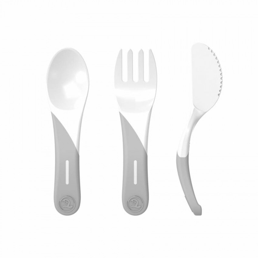 Couverts d'apprentissage 6 mois + - Blanc