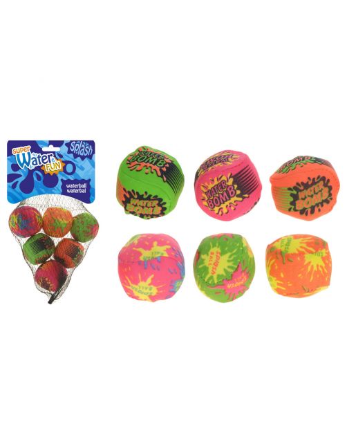 Homestyle Waterbal - Speelgoed - Ø5 cm Multi-Color 6 stuks
