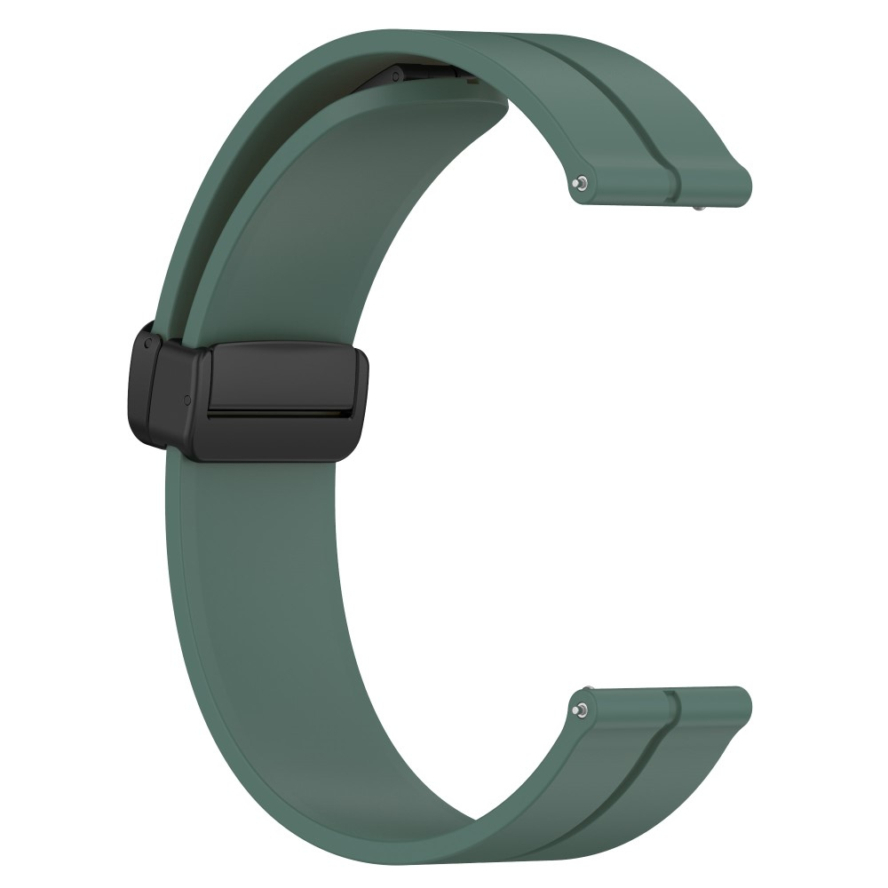 Samsung Galaxy Watch Active 2 (40mm) Magnet Silikon Armband Split Design (Gelenkumfang: 180 - 220mm) - Olive / Grün