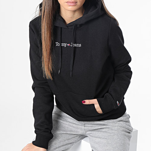 Sweat Capuche Femme Regular Serif Linear 4362 Noir