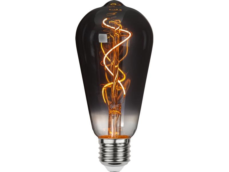 Star Trading Lampe LED Grace Smoke, 3 W, E27, Warmweiss Leuchtmittel mit E27 Sockel