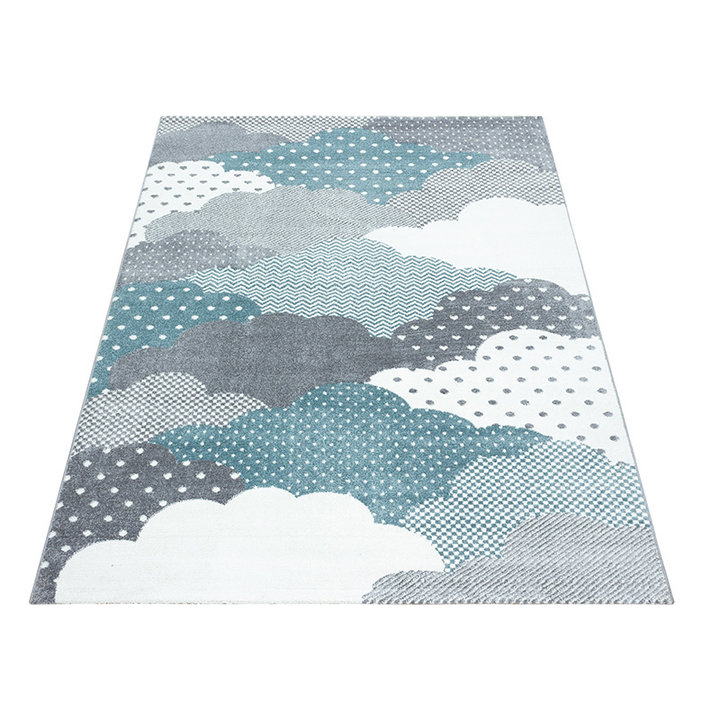Kindervloerkleed - Bambi Wolken Blauw | Speels design