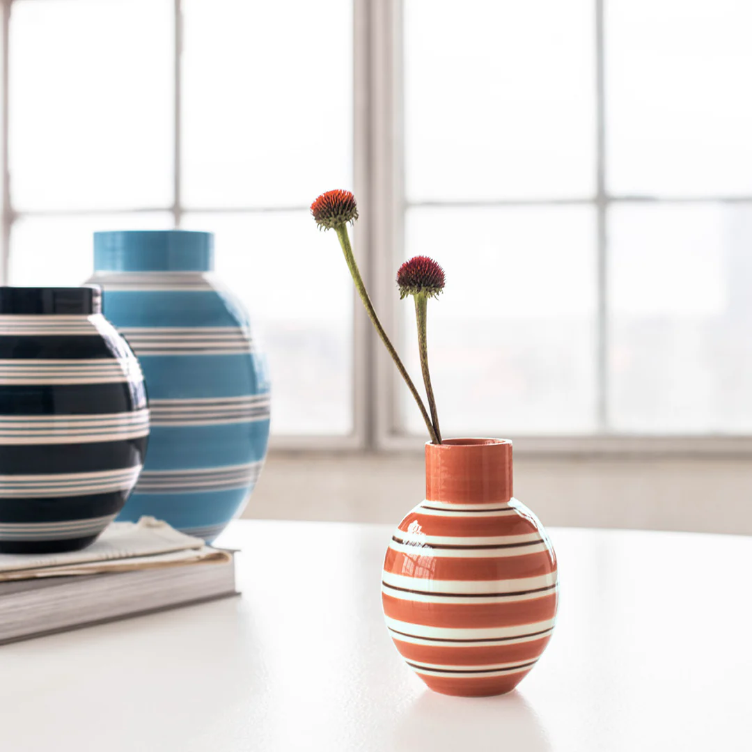 Kähler  Omaggio Nuovo vase, Mørkeblå - H20,5 cm.
