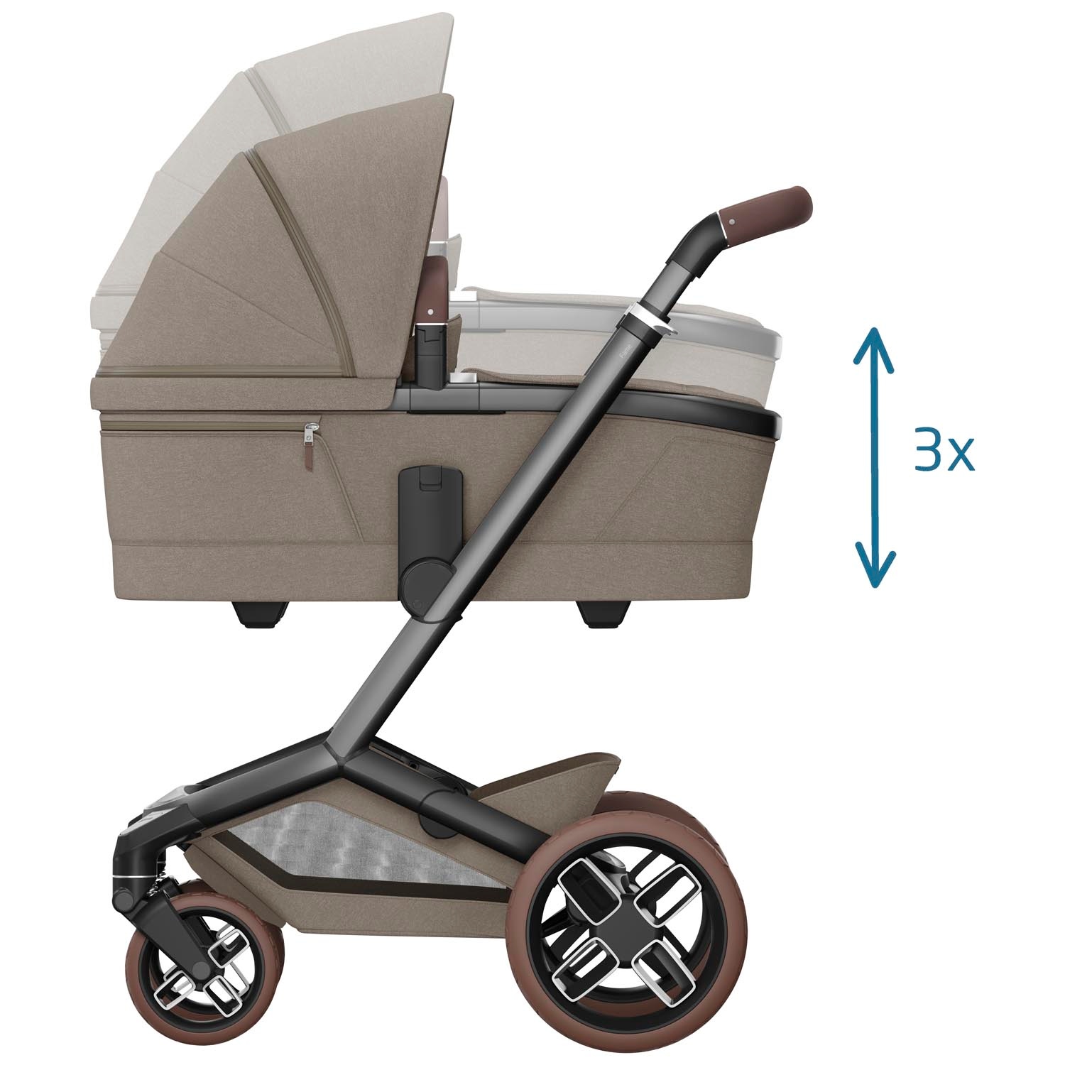 Maxi-Cosi Fame kinderwagen Twillic Truffle