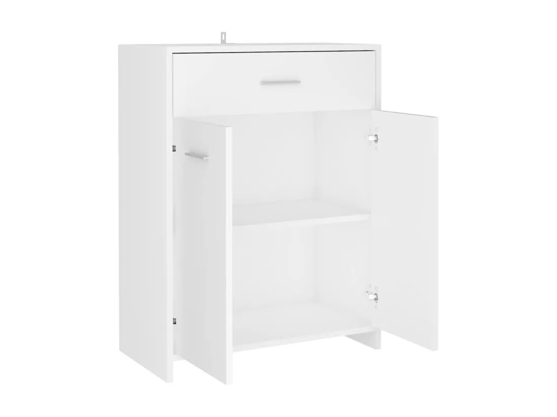 Armoire de salle de bain blanc 60x33x80 cm bois d’ingénierie