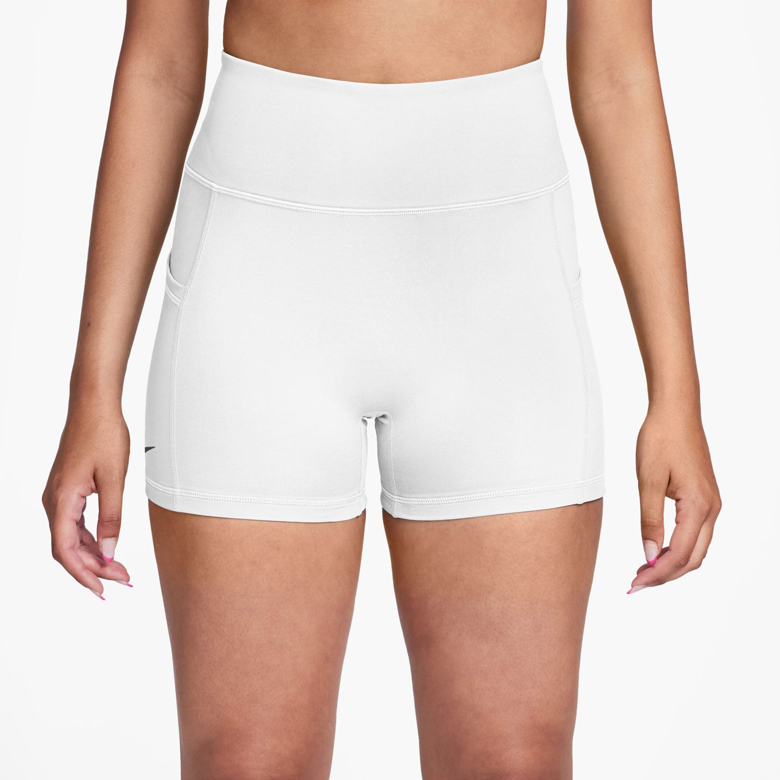 Nike Court Dri-Fit Advantage Regular Short Avec Poche-balles Femmes - Blanc