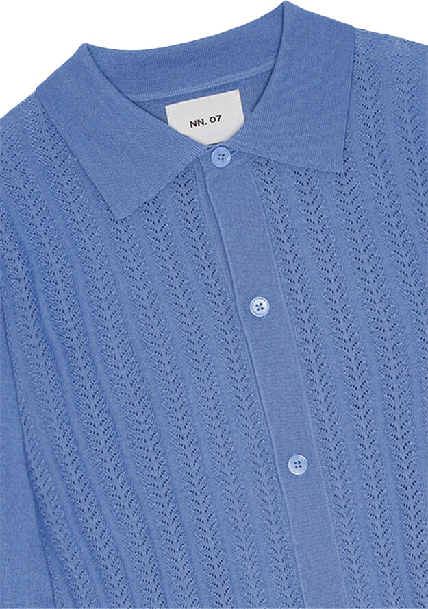 NN07 Thor LS Polo 6584 Blue jasper
