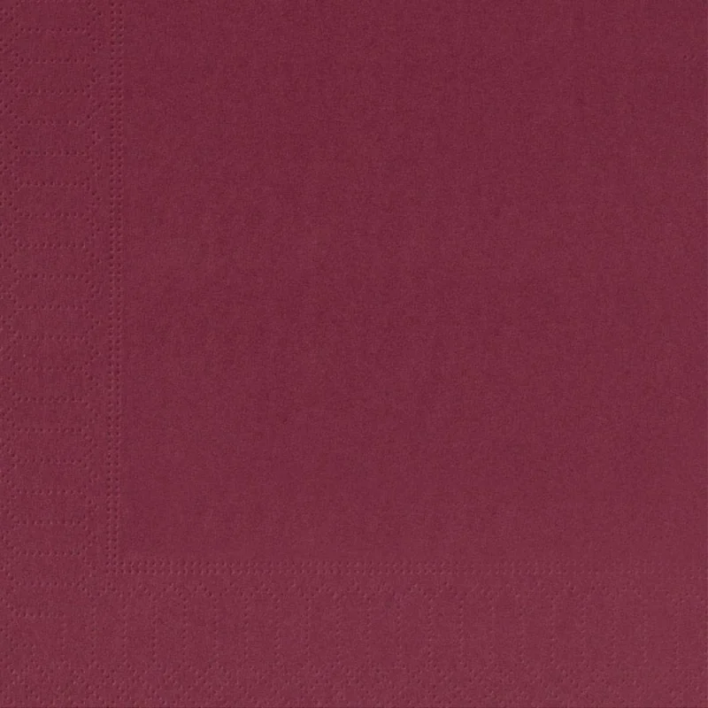 CGMP - Serviette de table ouate - 30x30 - Bordeaux - x3200