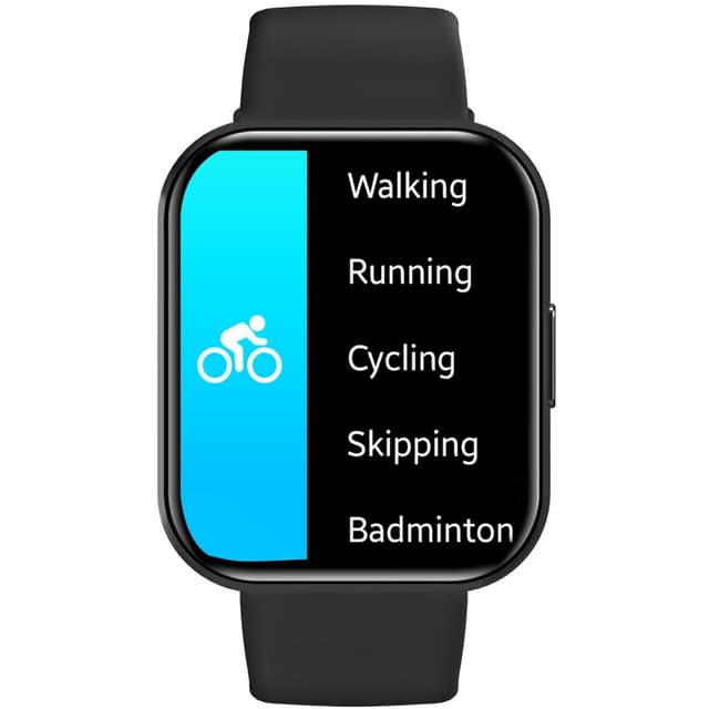 Celly Trainerwatch2 Smartwatch med rektangulär urtavla Svart
