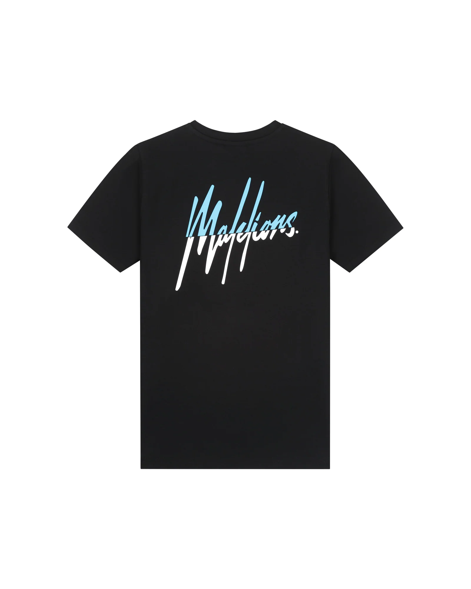 Malelions Junior Split T-shirt Kids Zwart/Blauw