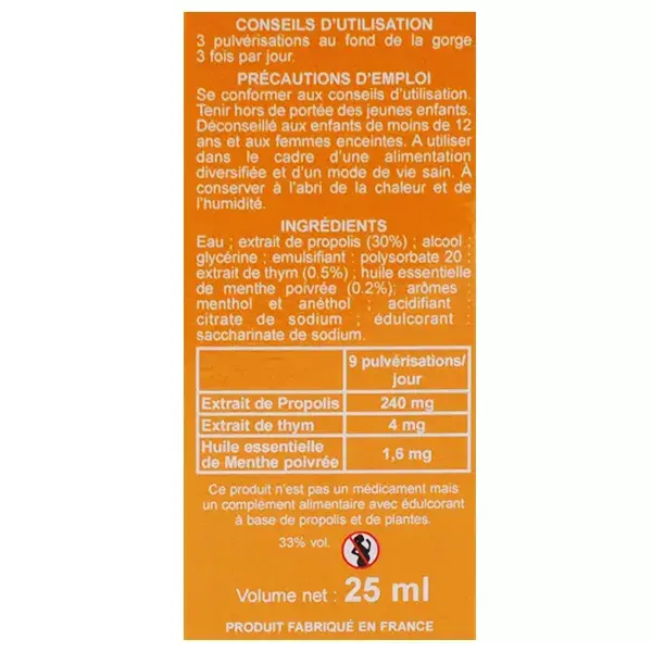 Les 3 Chênes Tonus & Immunité Própolis Garganta Spray 25ml