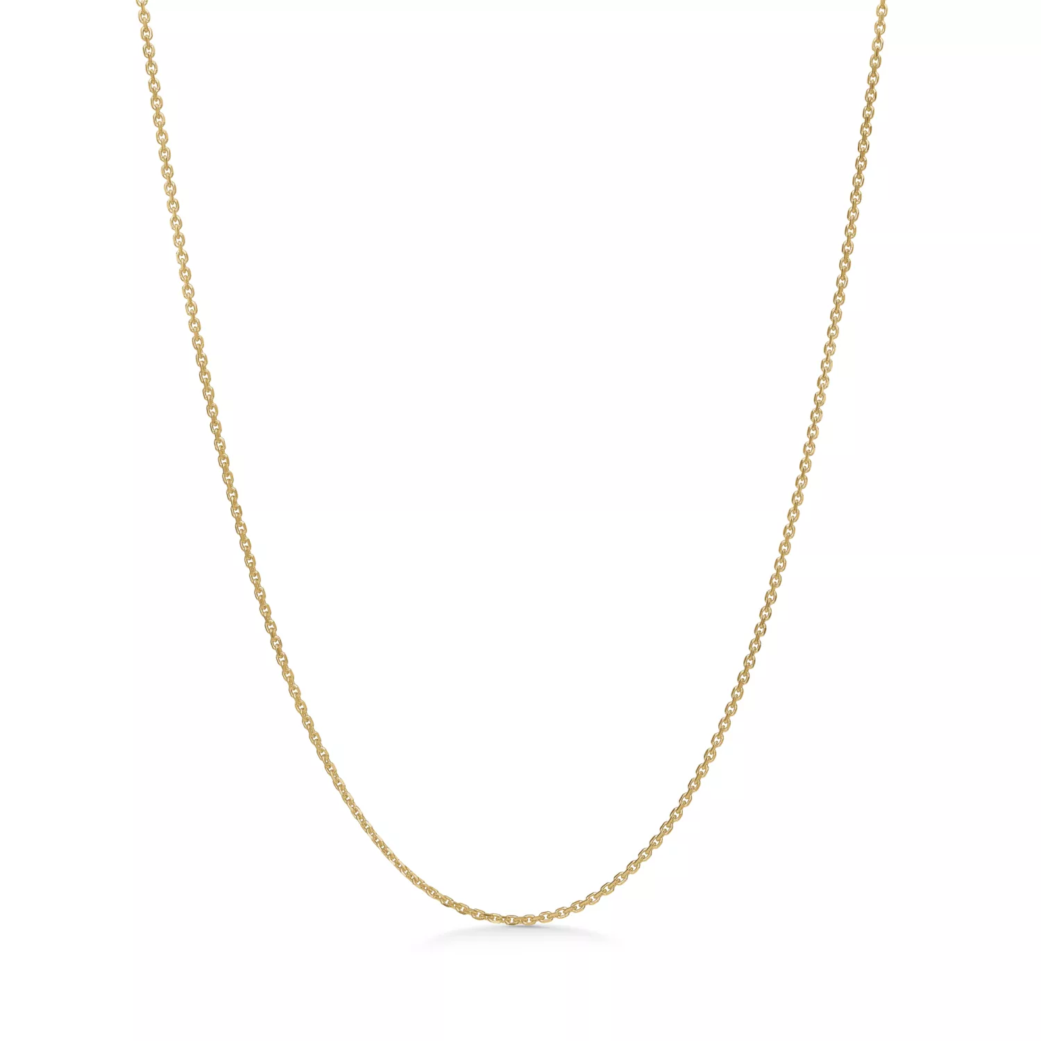 Mads Z Facet Anchorchain 0,35 mm Halskæde 18 kt. Forgyldt Sølv 922011