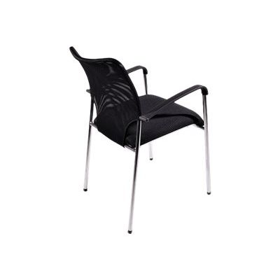 Chaise TOULA - accoudoirs intégrés - noir