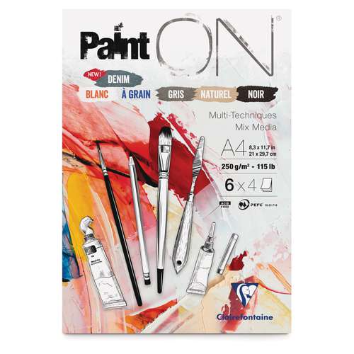 Clairefontaine Paint ON 6-Farben-Sortimente