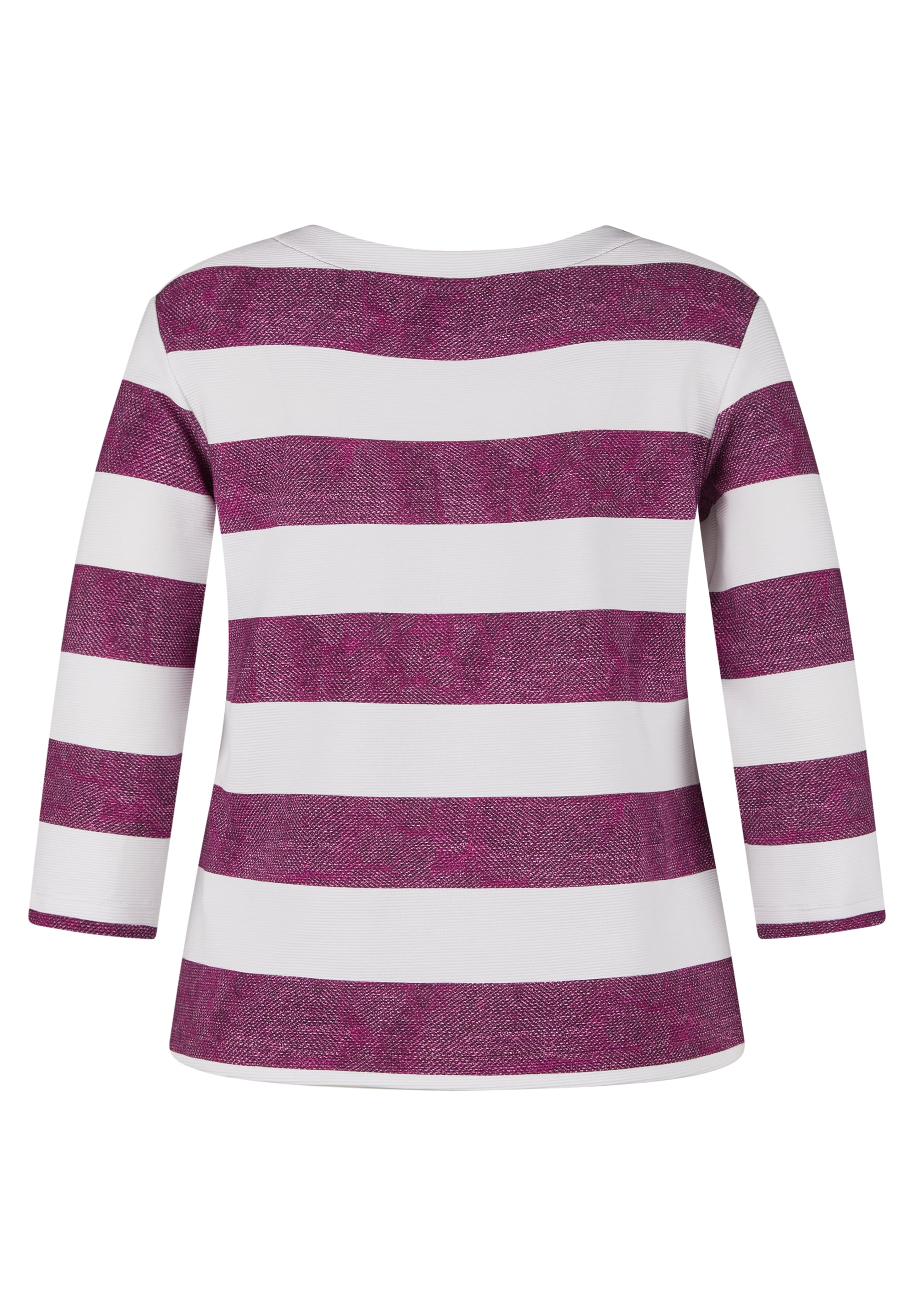 Rabe 3/4-Arm-Shirt im Streifen-Design und mit Print