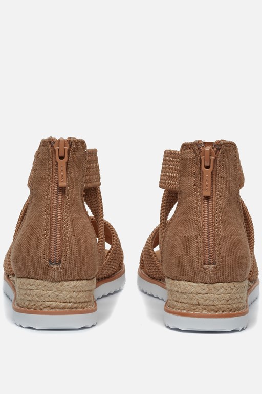 Skechers Bobs Desert Kiss Stretch Sandalen taupe