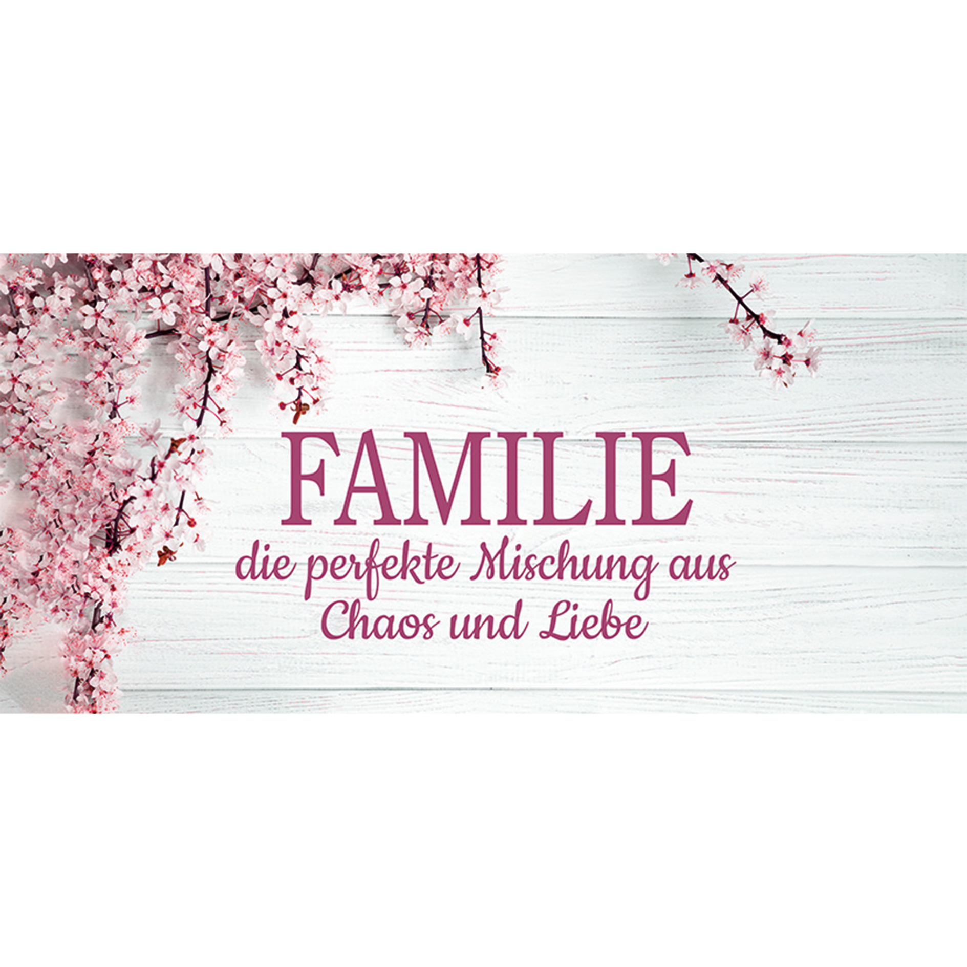 Keilrahmenbild FAMILIE - 70x33 cm