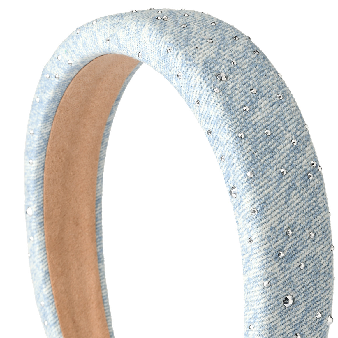 Haarreif in Denim-Optik creme