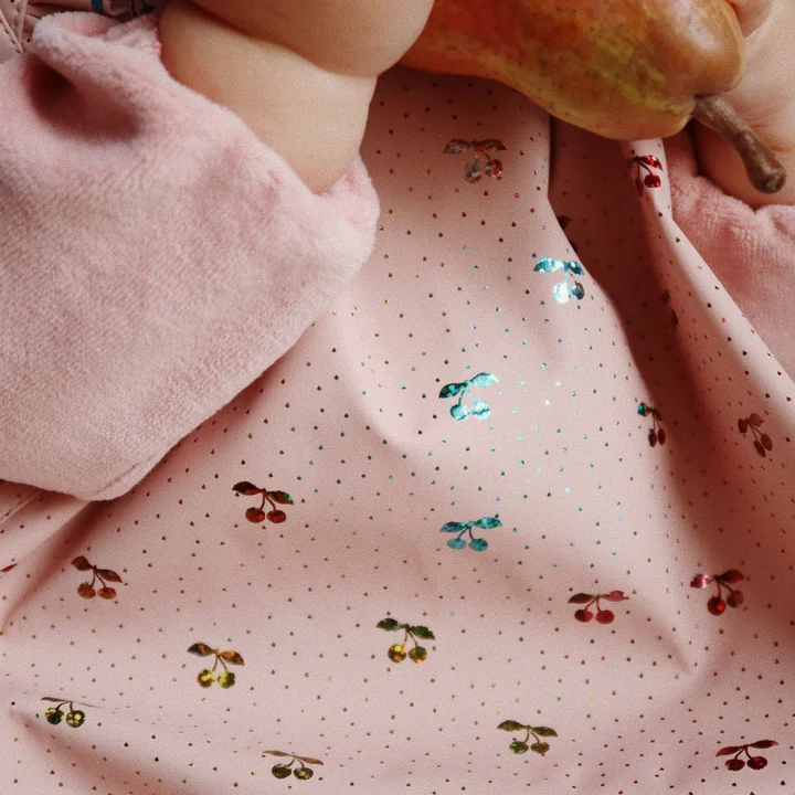 Konges Sløjd - Lätzchen mit Rüschen, fairy charry / cameo rose (2er-Set)