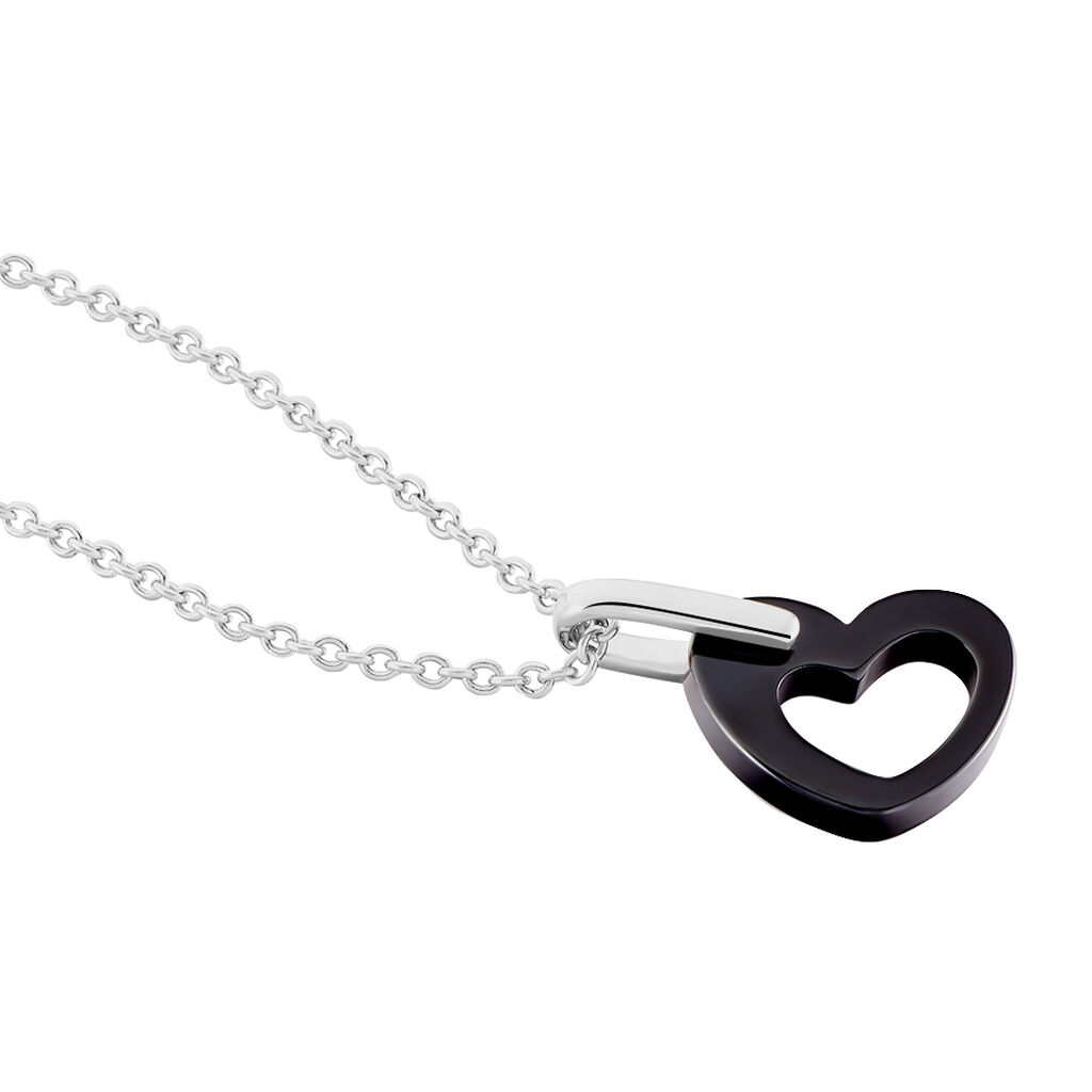 Collier Sumeyra Argent Blanc Céramique Et Oxyde De Zirconium