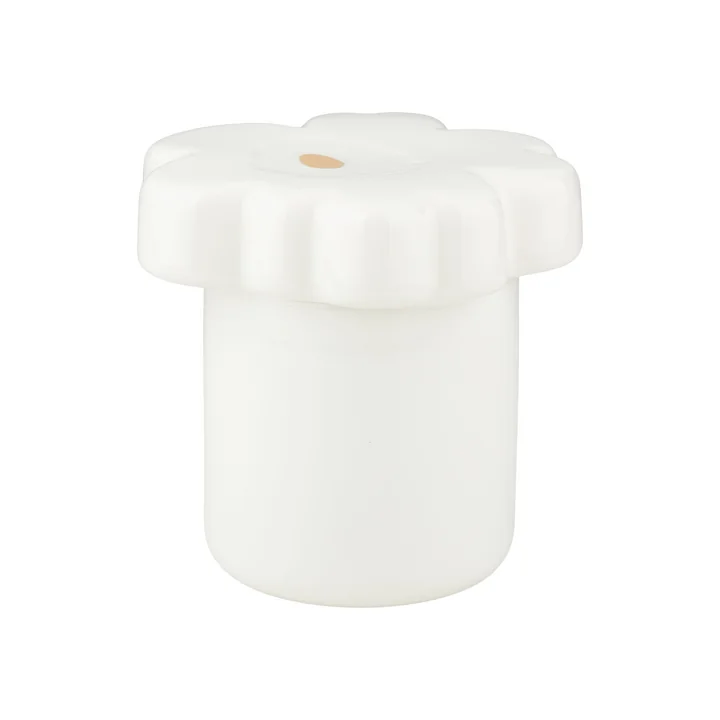 Marimekko - Oiva Unikko Aufbewahrungsdose mit Deckel 16 x 15,5 cm, weiss / gold (60th Anniversary Collection)