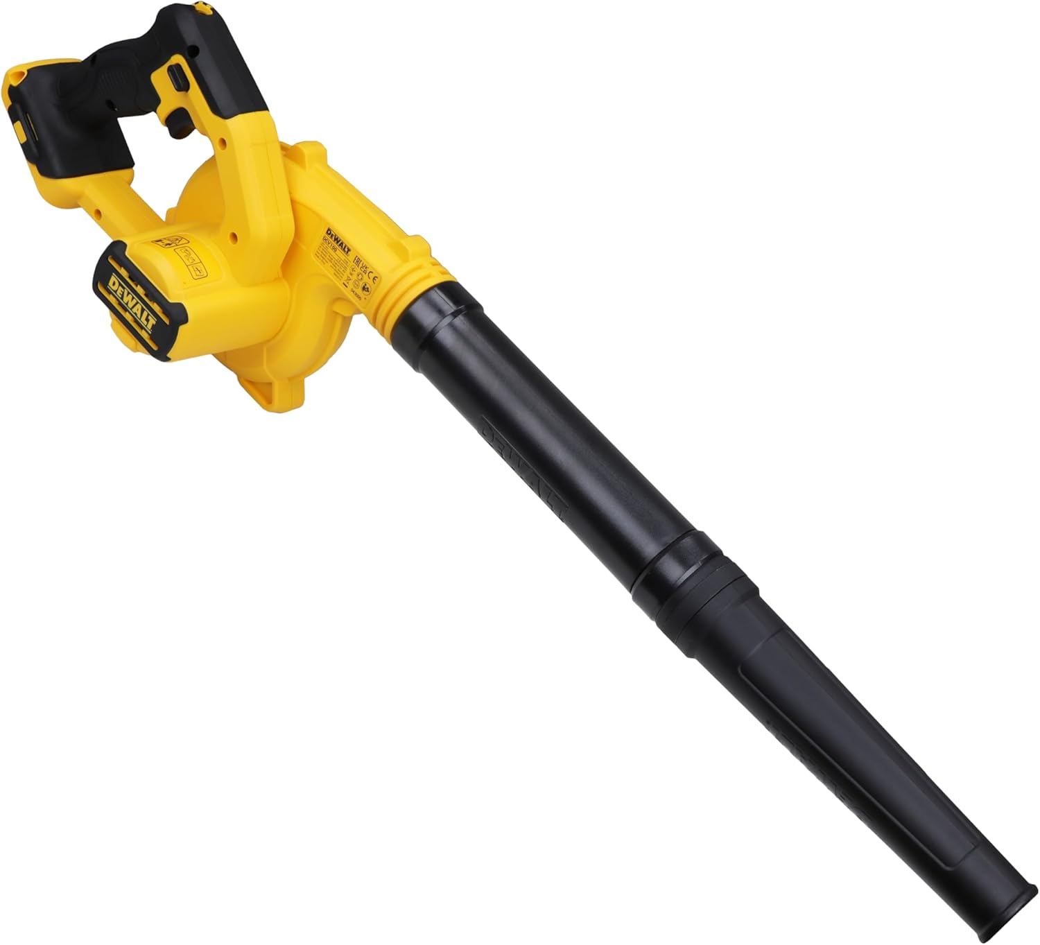 DEWALT Souffleur Brushless XR 18V 5Ah Li-Ion - Souffleur Électrique Portable sans Fil - Volume d'Air 450cfm - Vitesse 200km/h - 3,1 kg DCMBL562N-XJ