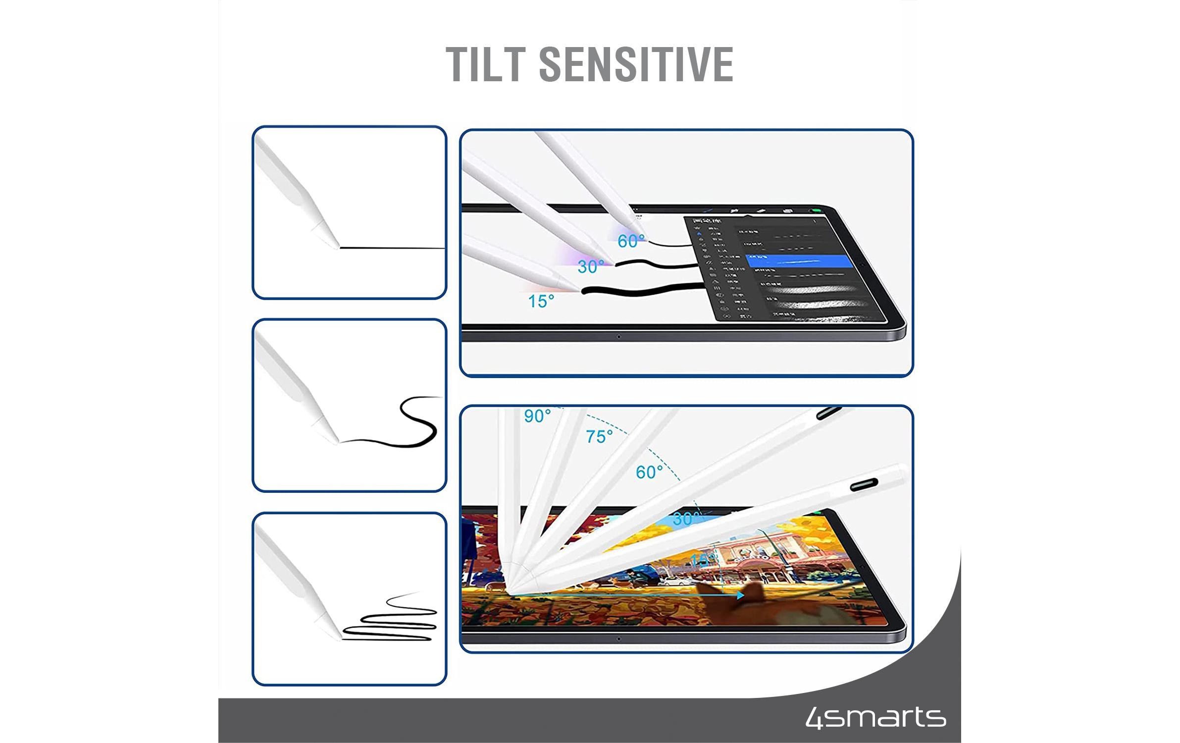 Eingabestiftspitze Apple Pencil (1.Gen./2.Gen.) WeissErsatzspitzen für Apple Pencil (1.Gen./2.Gen.) 4 Stk. Set.