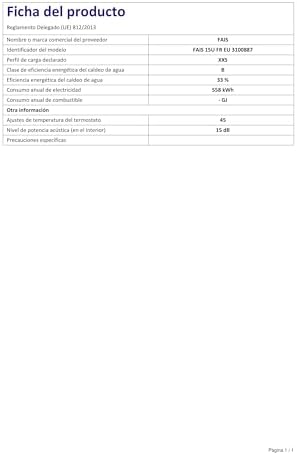 FAIS 30 FR EU Chauffe eau électrique sur évier 30 Litres, Puissance 1500W   Facile à Installer   Classe Énergétique C. Conçu et fabriqué pour être installé en France : Bricolage