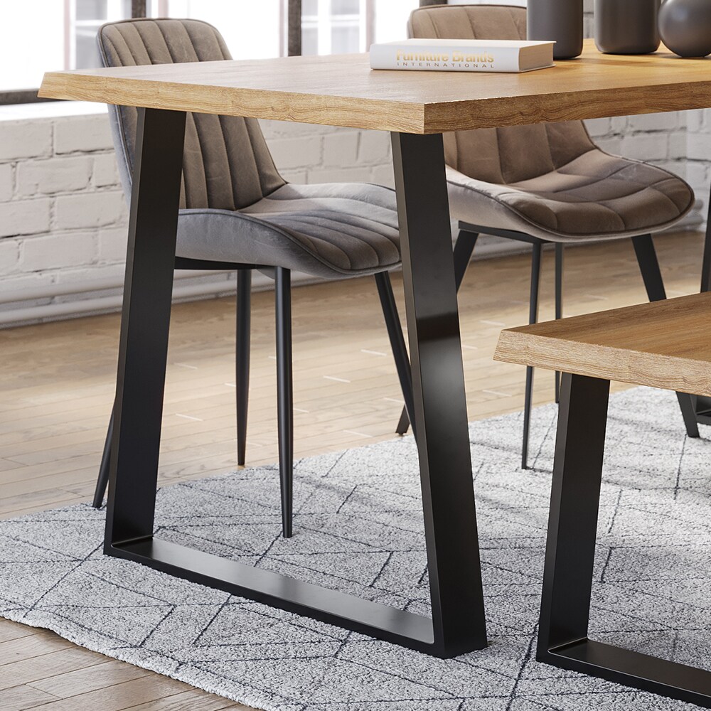 Vicco Loft Tischkufen Trapez 72cm Tischbeine DIY Tischgestell Esstisch Möbelfüße